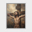 Redeemer on the Cross Matte Framed Canvas