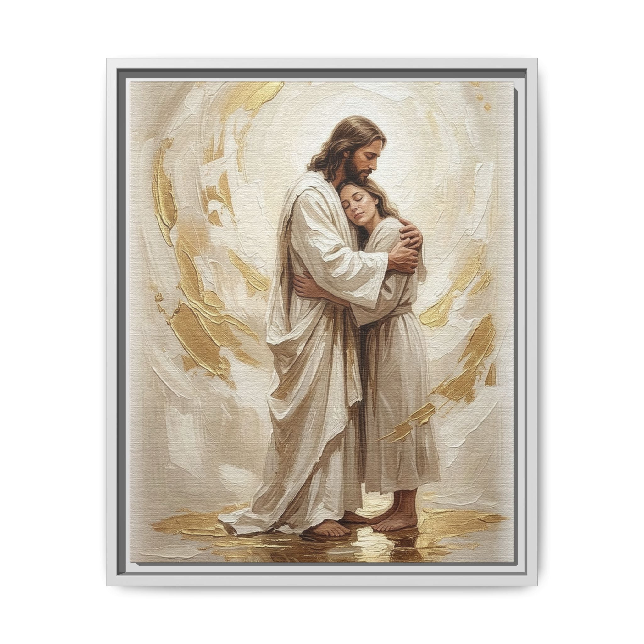 Embrace of Heaven Matte Framed Canvas