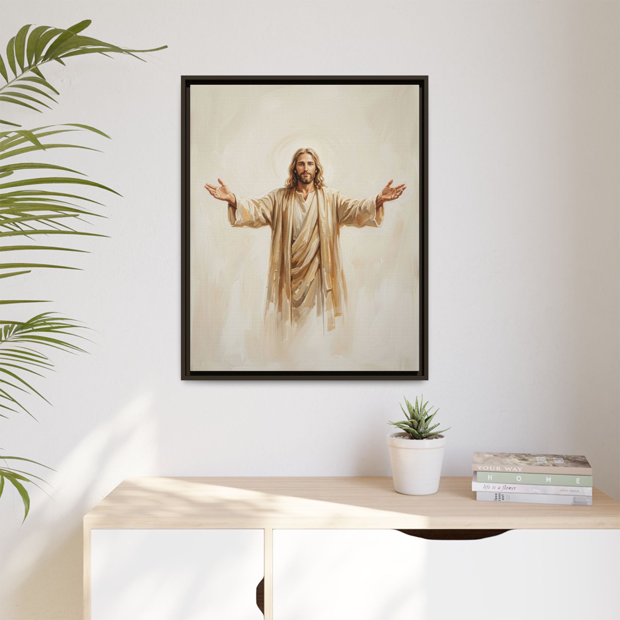 Come Unto Me Matte Framed Canvas