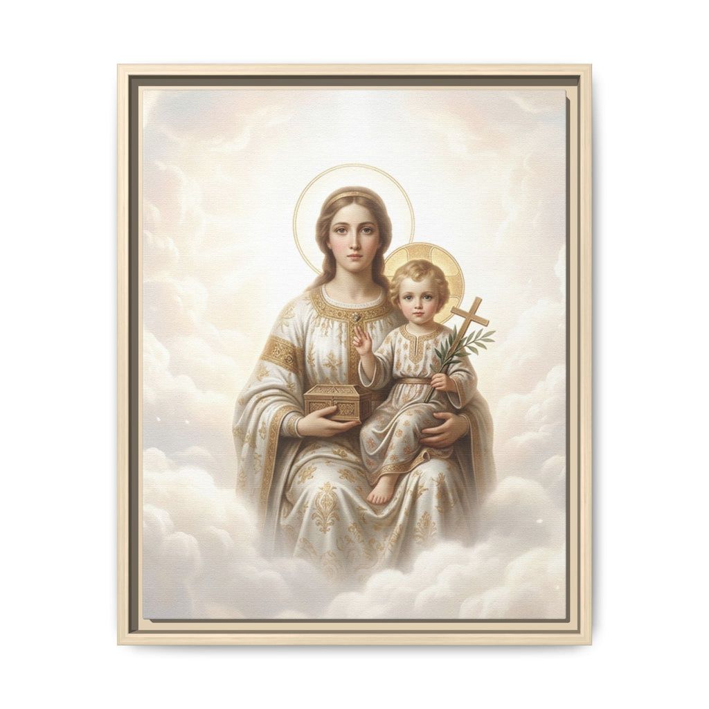 Madonna of Divine Light Matte Framed Canvas
