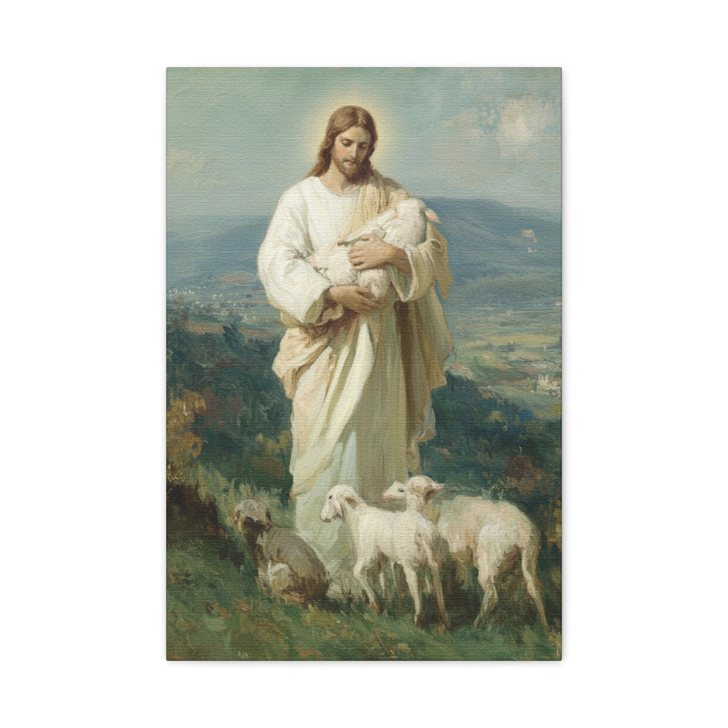 The Good Shepherd Matte Canvas, Stretched