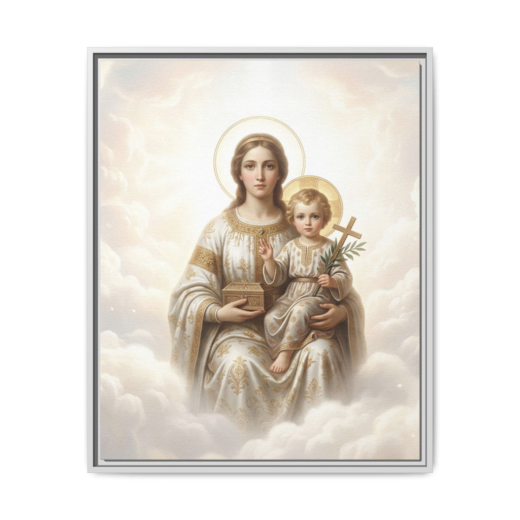 Madonna of Divine Light Matte Framed Canvas
