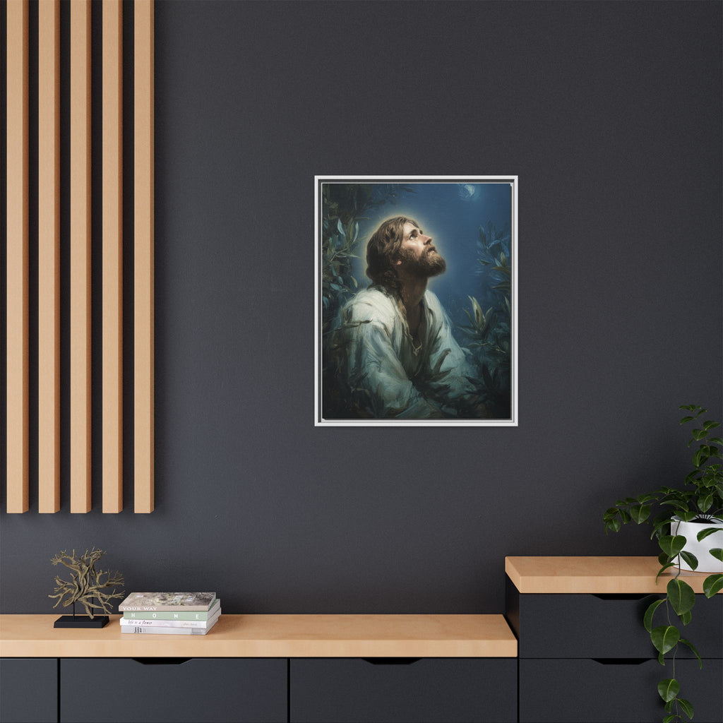 Gethsemane Prayer Matte Framed Canvas