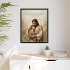 I Am With You Always – Matthew 28:20 Matte Framed Canvas