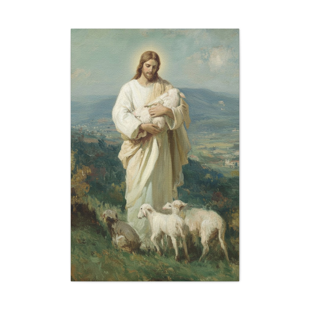 The Good Shepherd Matte Canvas, Stretched