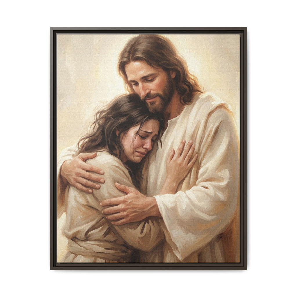 Held by Grace Matte Framed Canvas