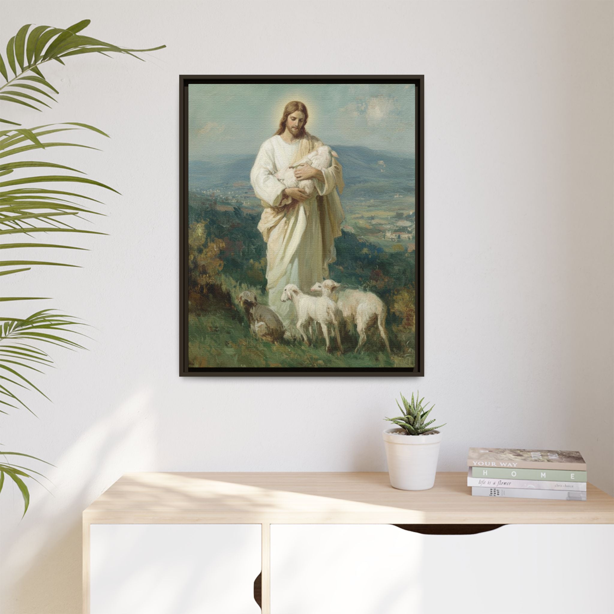 The Good Shepherd Matte Framed Canvas