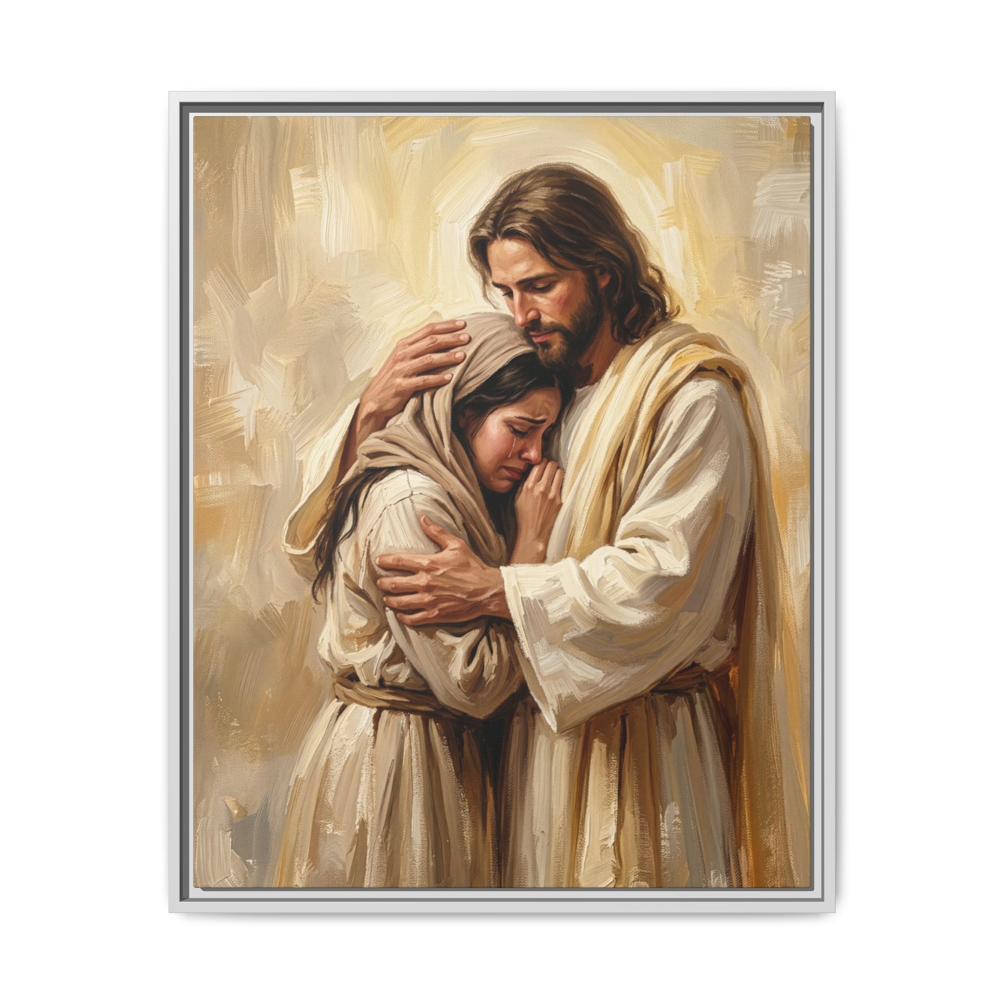 Shelter in His Love Matte Framed Canvas