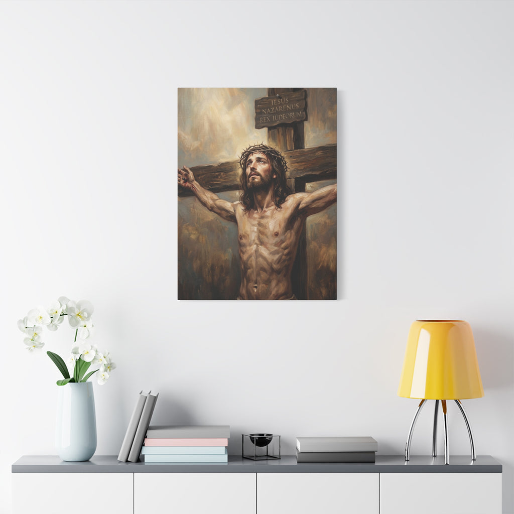 Redeemer on the Cross Matte Canvas, Stretched