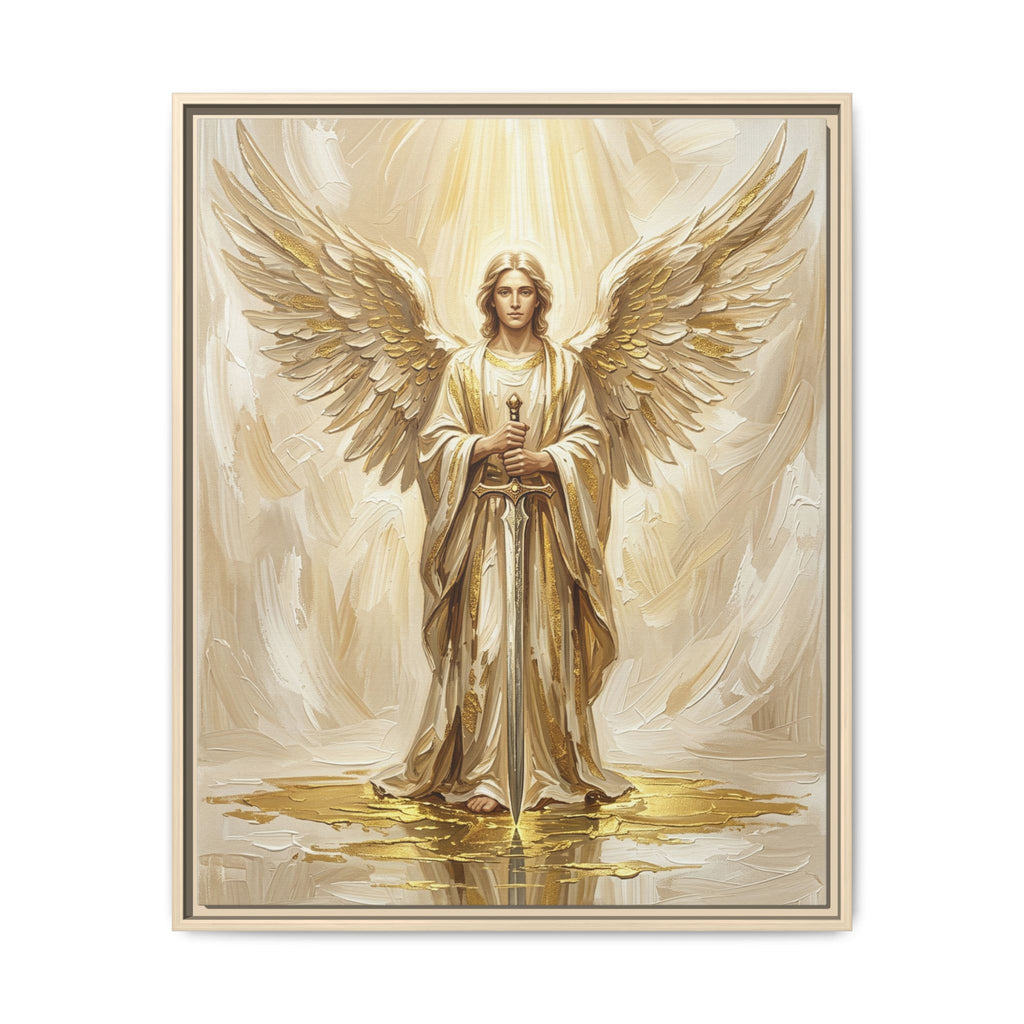 Celestial Warrior Matte Framed Canvas