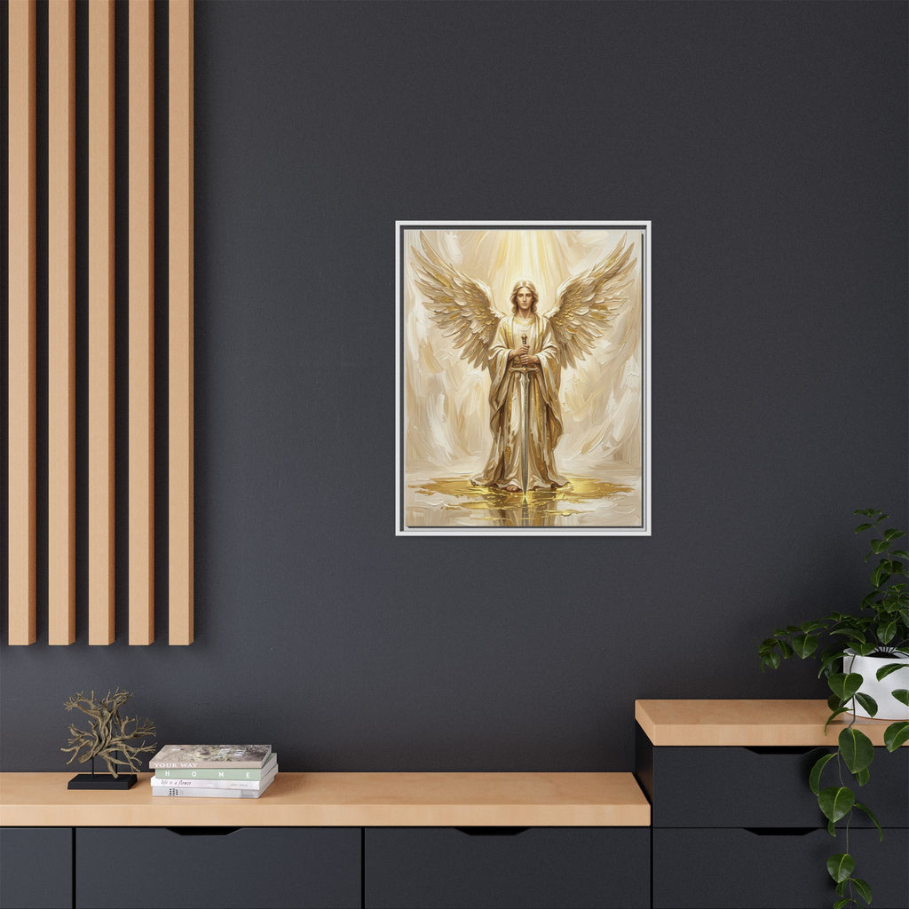 Celestial Warrior Matte Framed Canvas