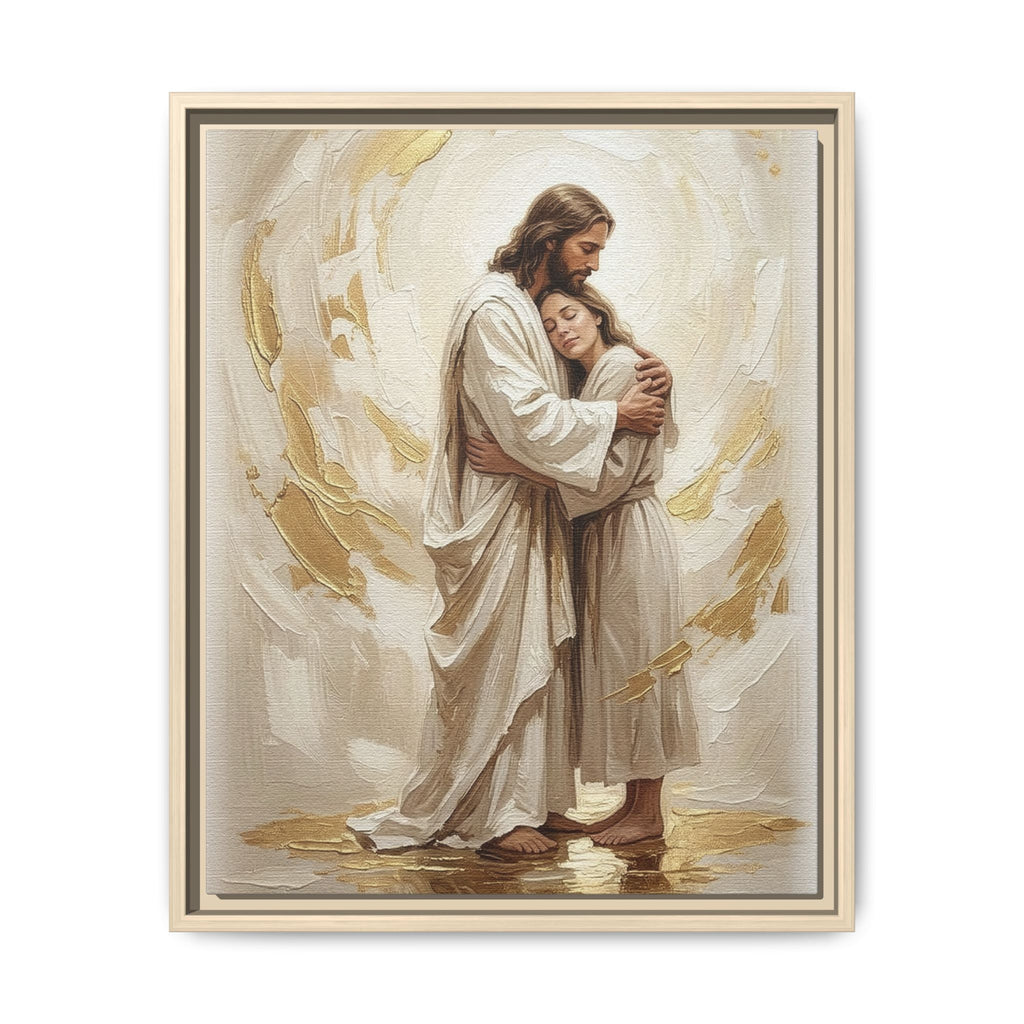 Embrace of Heaven Matte Framed Canvas