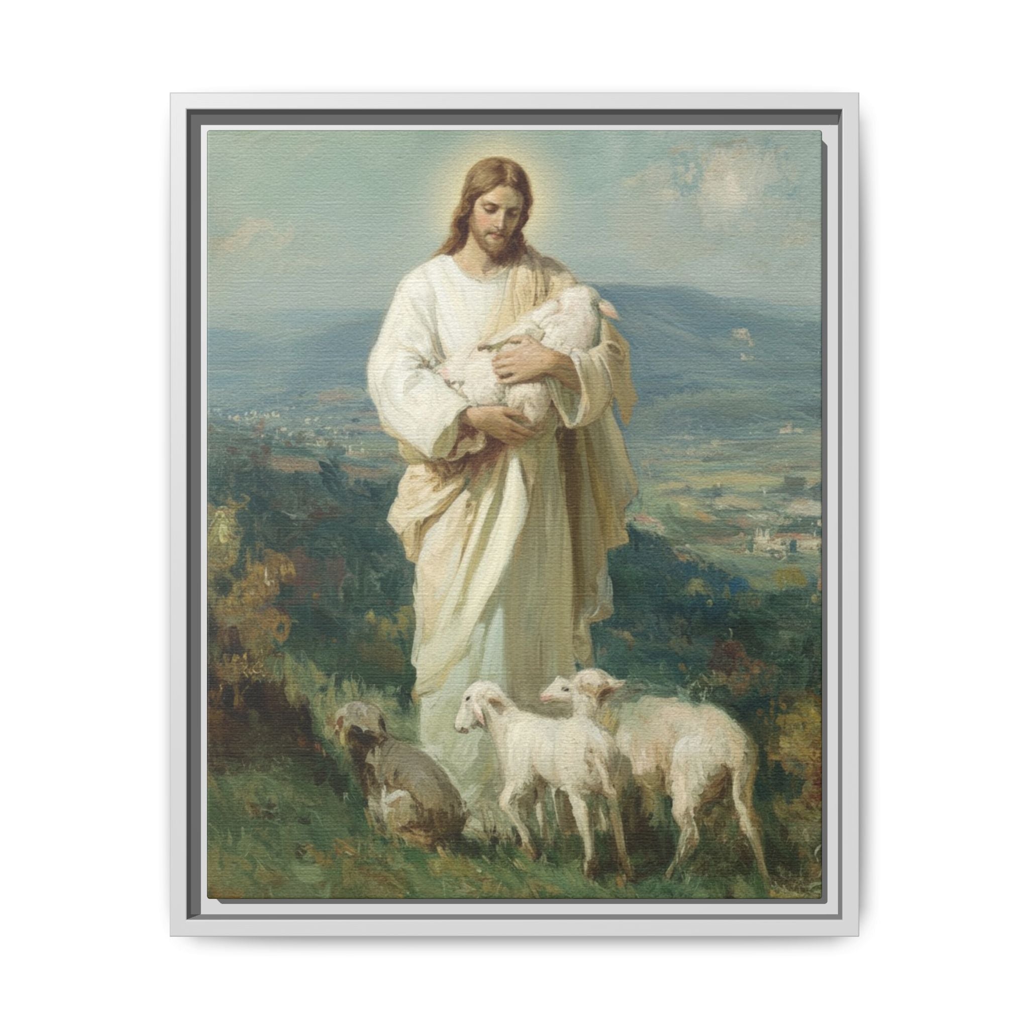 The Good Shepherd Matte Framed Canvas