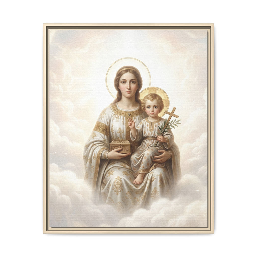 Madonna of Divine Light Matte Framed Canvas