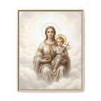 Madonna of Divine Light Matte Framed Canvas