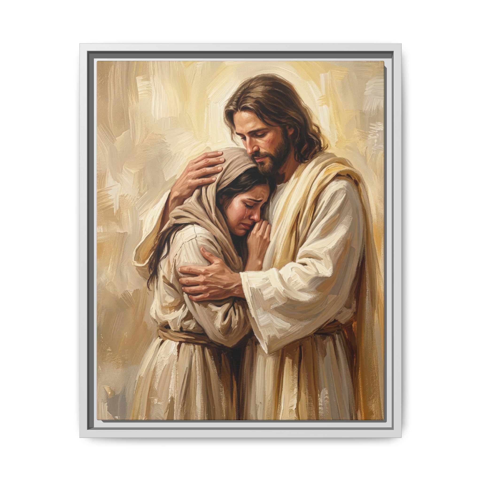 Shelter in His Love Matte Framed Canvas