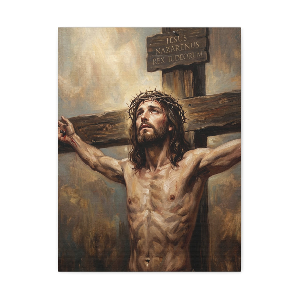 Redeemer on the Cross Matte Canvas, Stretched