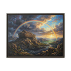 "Noah's Ark - The Covenant Fulfilled" | Genesis 9:12-16 Matte Framed Canvas