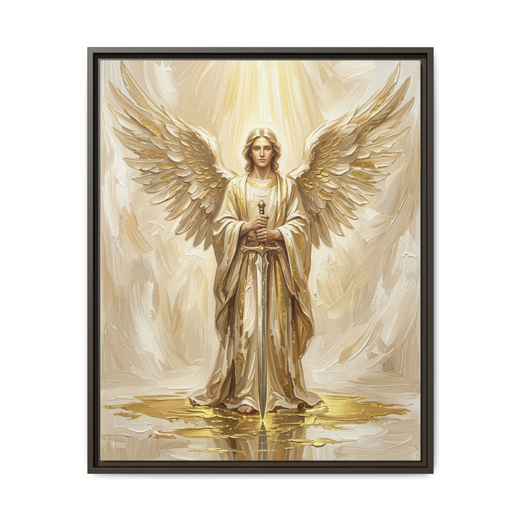 Celestial Warrior Matte Framed Canvas