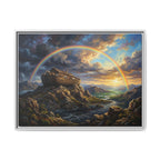 "Noah's Ark - The Covenant Fulfilled" | Genesis 9:12-16 Matte Framed Canvas