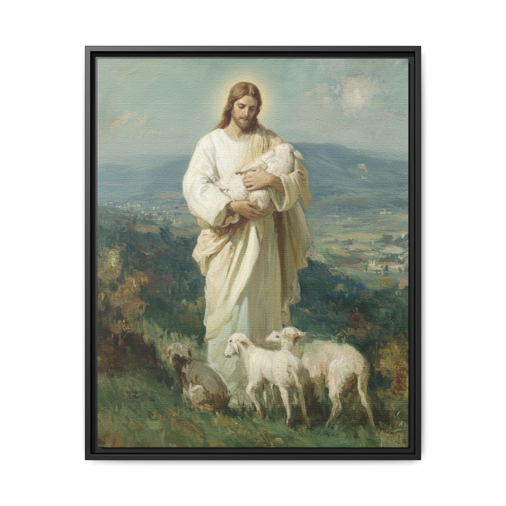 The Good Shepherd Matte Framed Canvas