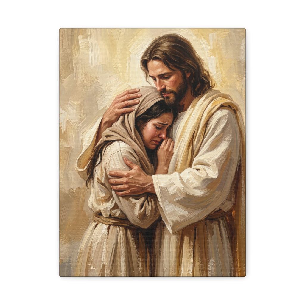 Shelter in His Love Matte Canvas, Stretched