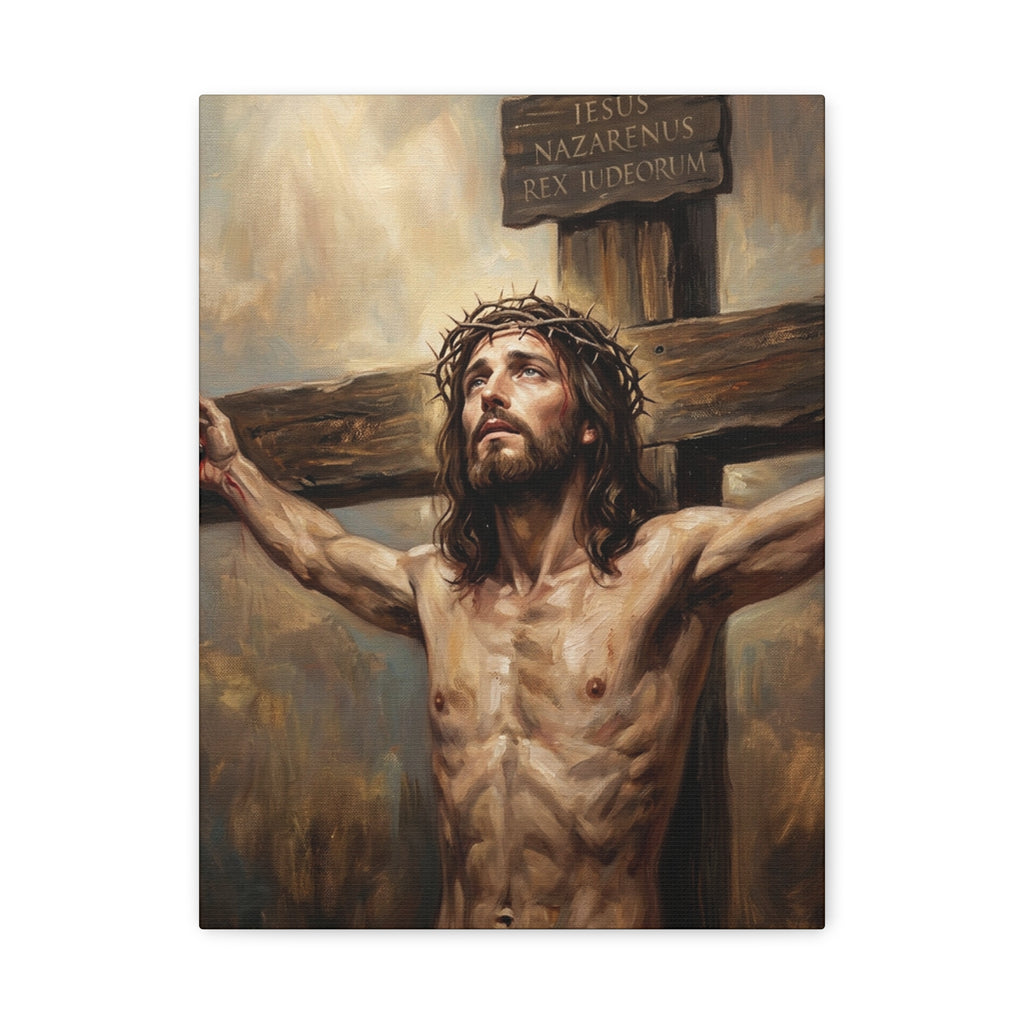 Redeemer on the Cross Matte Canvas, Stretched