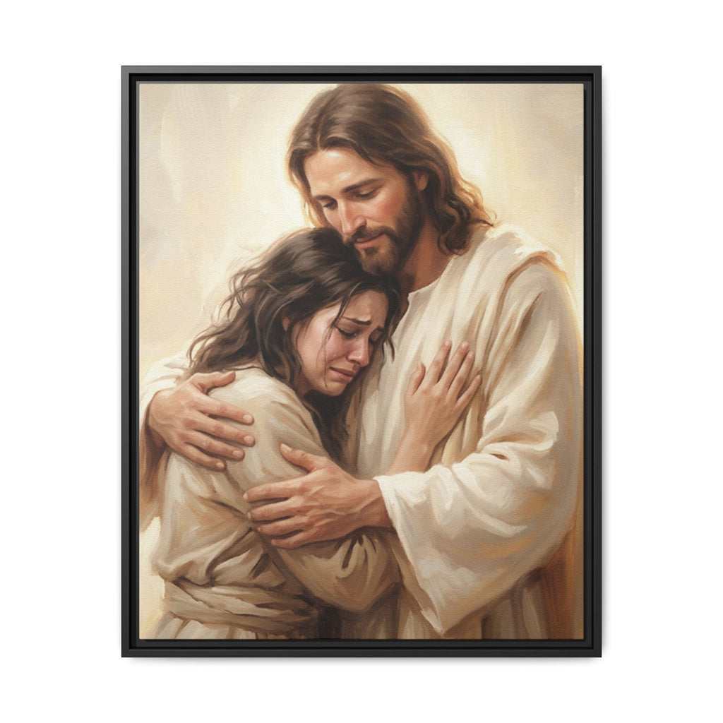 Held by Grace Matte Framed Canvas