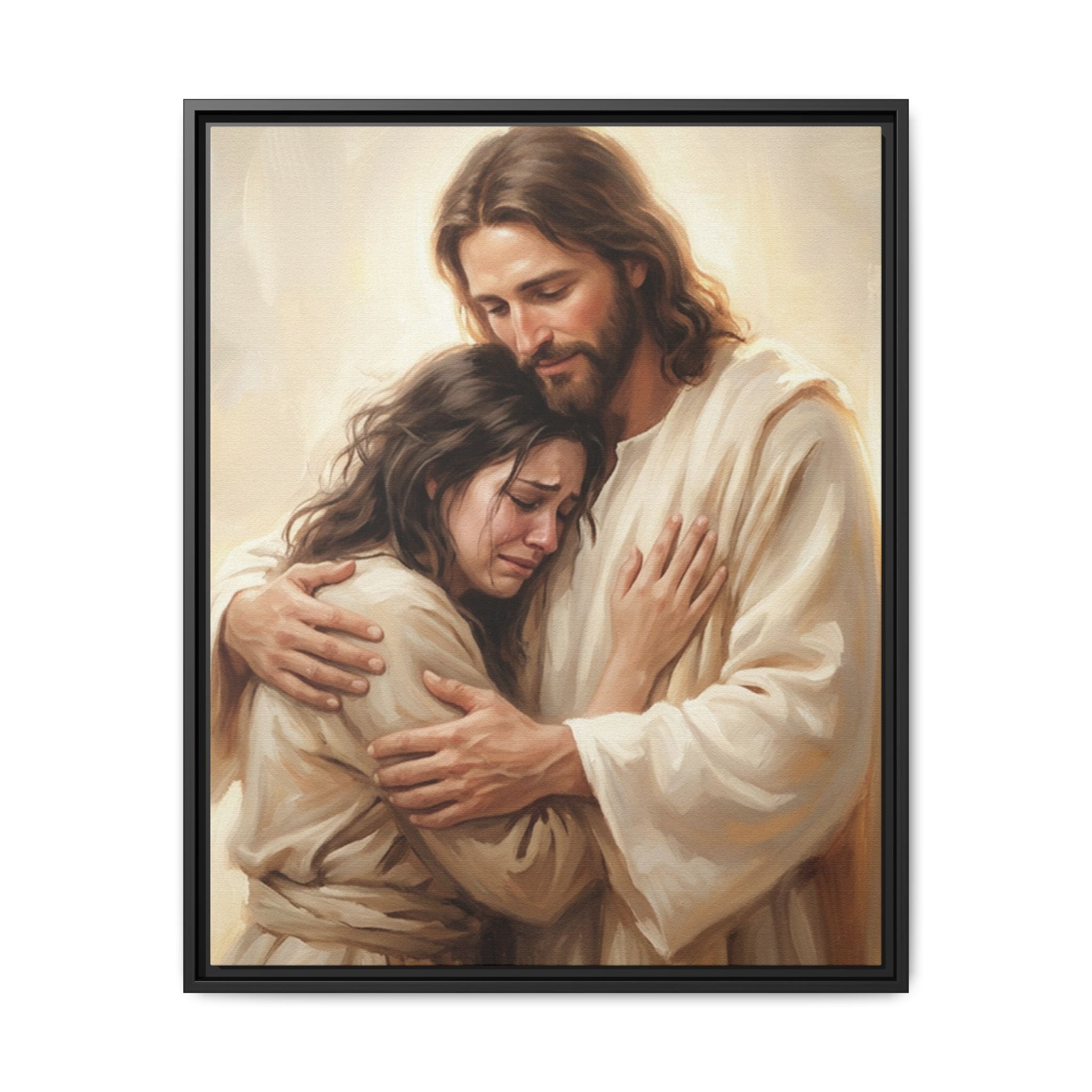 Held by Grace Matte Framed Canvas