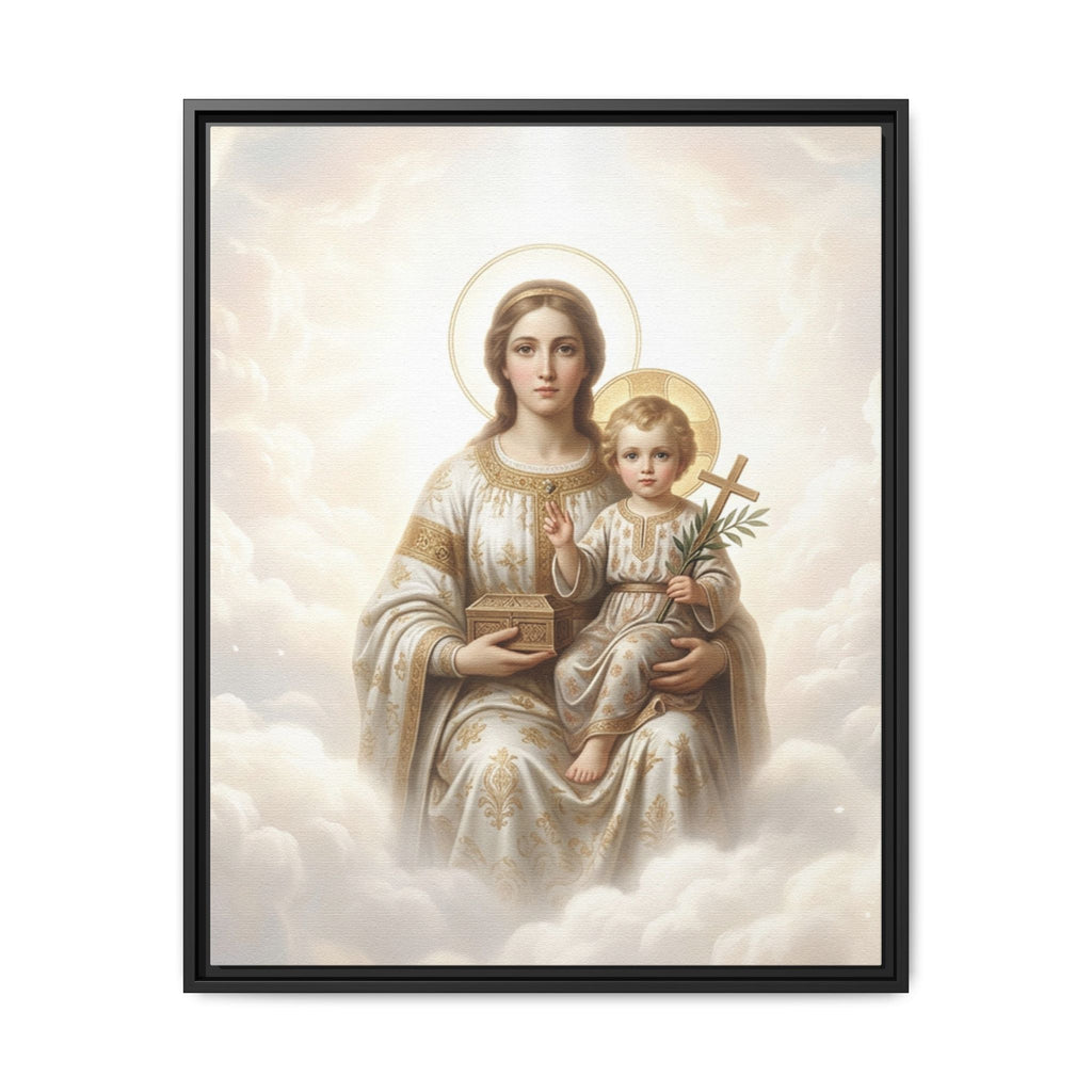 Madonna of Divine Light Matte Framed Canvas