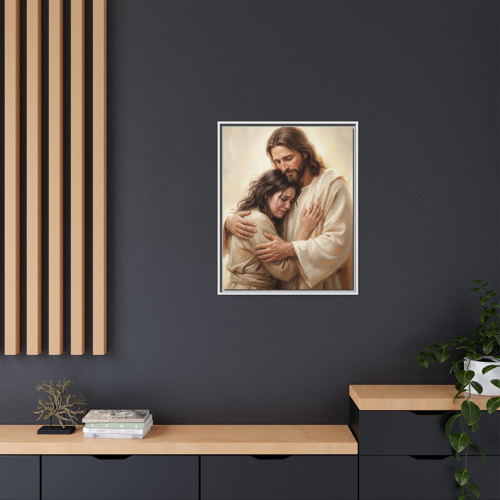 Held by Grace Matte Framed Canvas