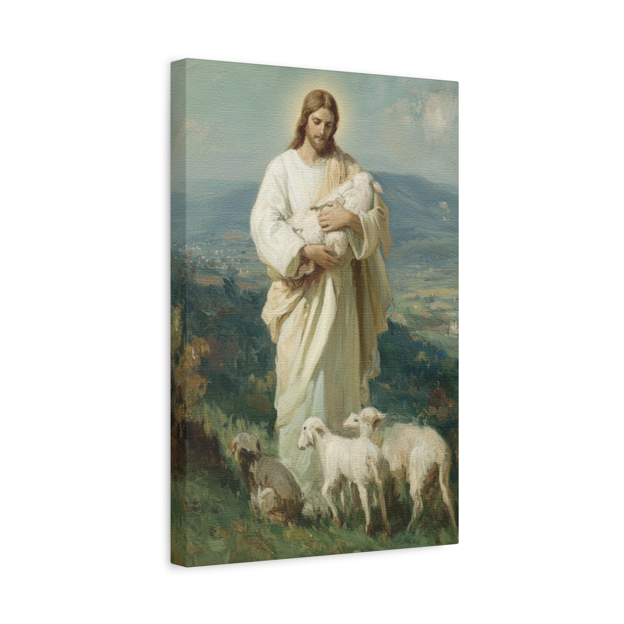 The Good Shepherd Matte Canvas, Stretched