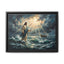 "Peace Be Still - Jesus Walking on Water" | Matthew 14:22-33 Matte Framed Canvas