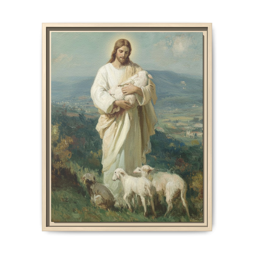 The Good Shepherd Matte Framed Canvas