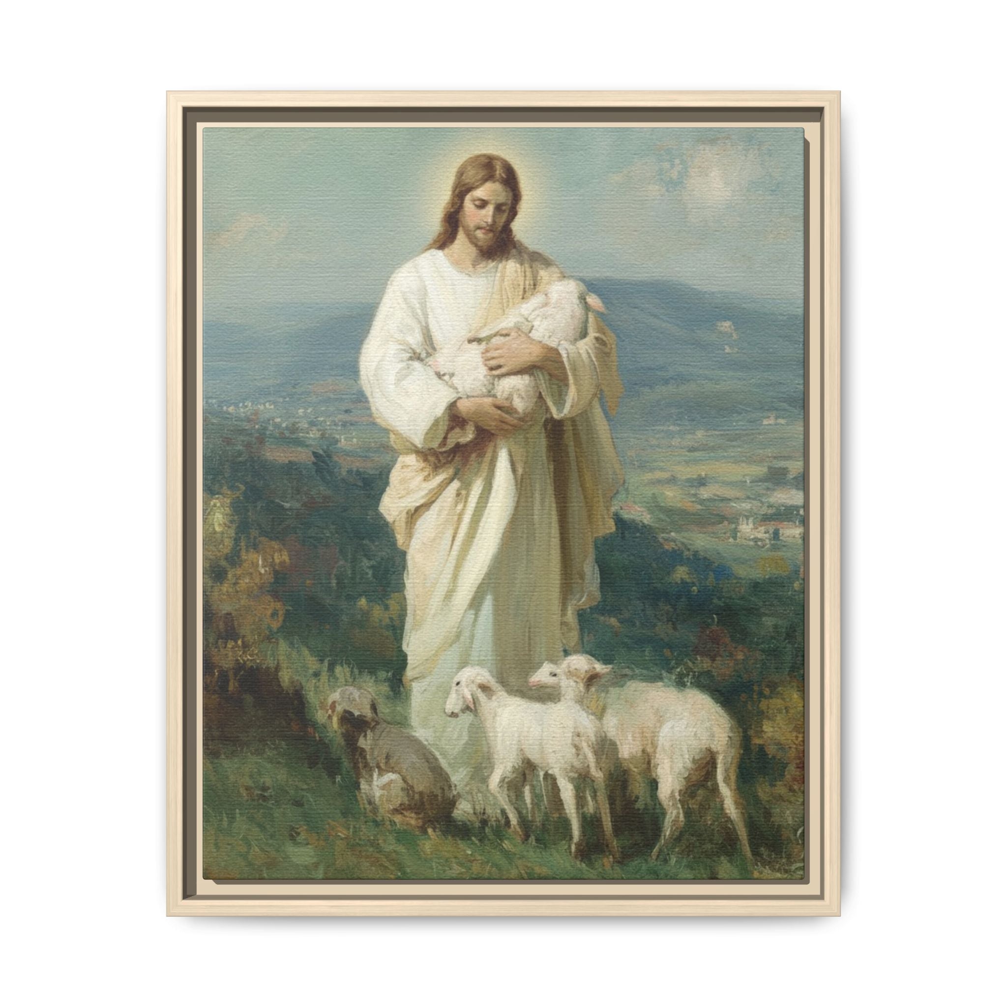 The Good Shepherd Matte Framed Canvas