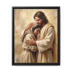 Shelter in His Love Matte Framed Canvas