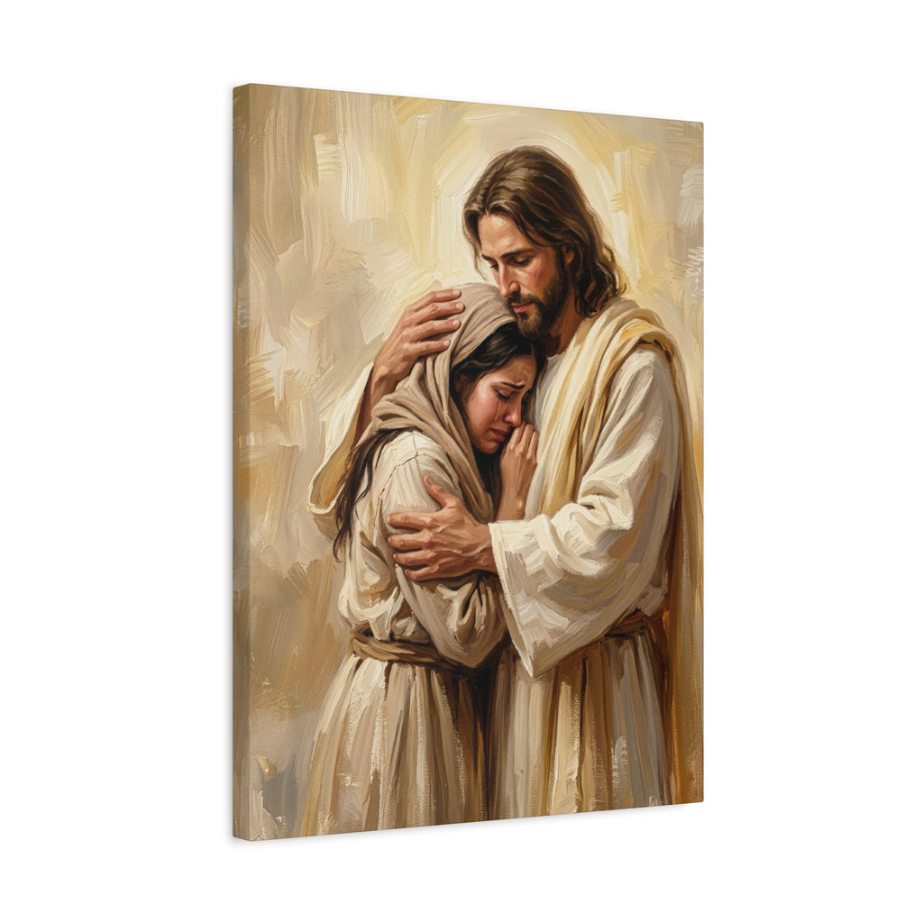 Shelter in His Love Matte Canvas, Stretched