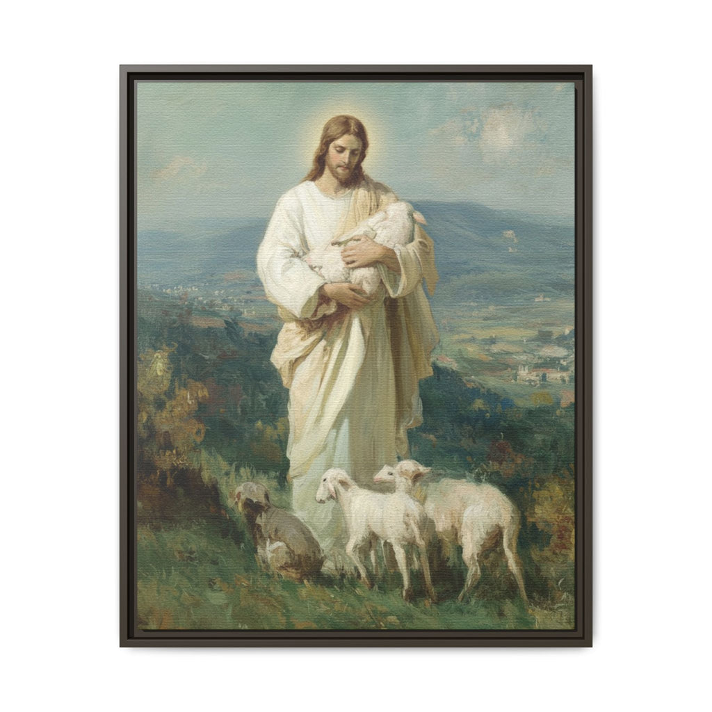 The Good Shepherd Matte Framed Canvas