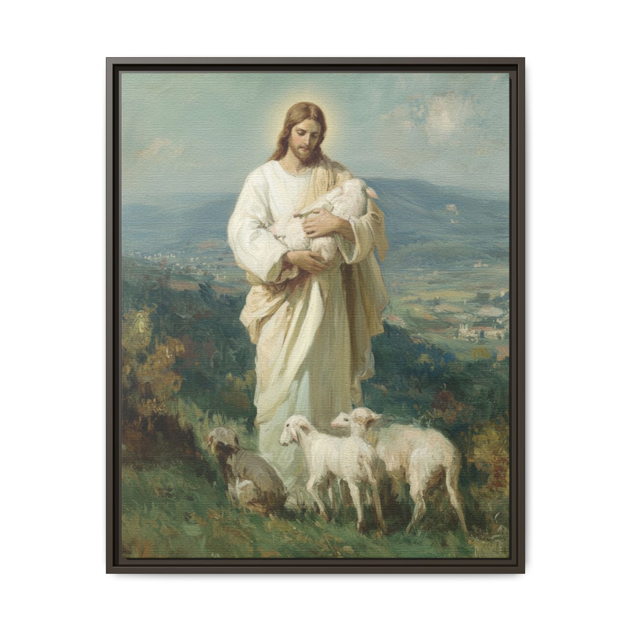 The Good Shepherd Matte Framed Canvas