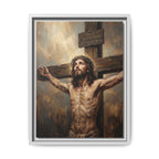Redeemer on the Cross Matte Framed Canvas