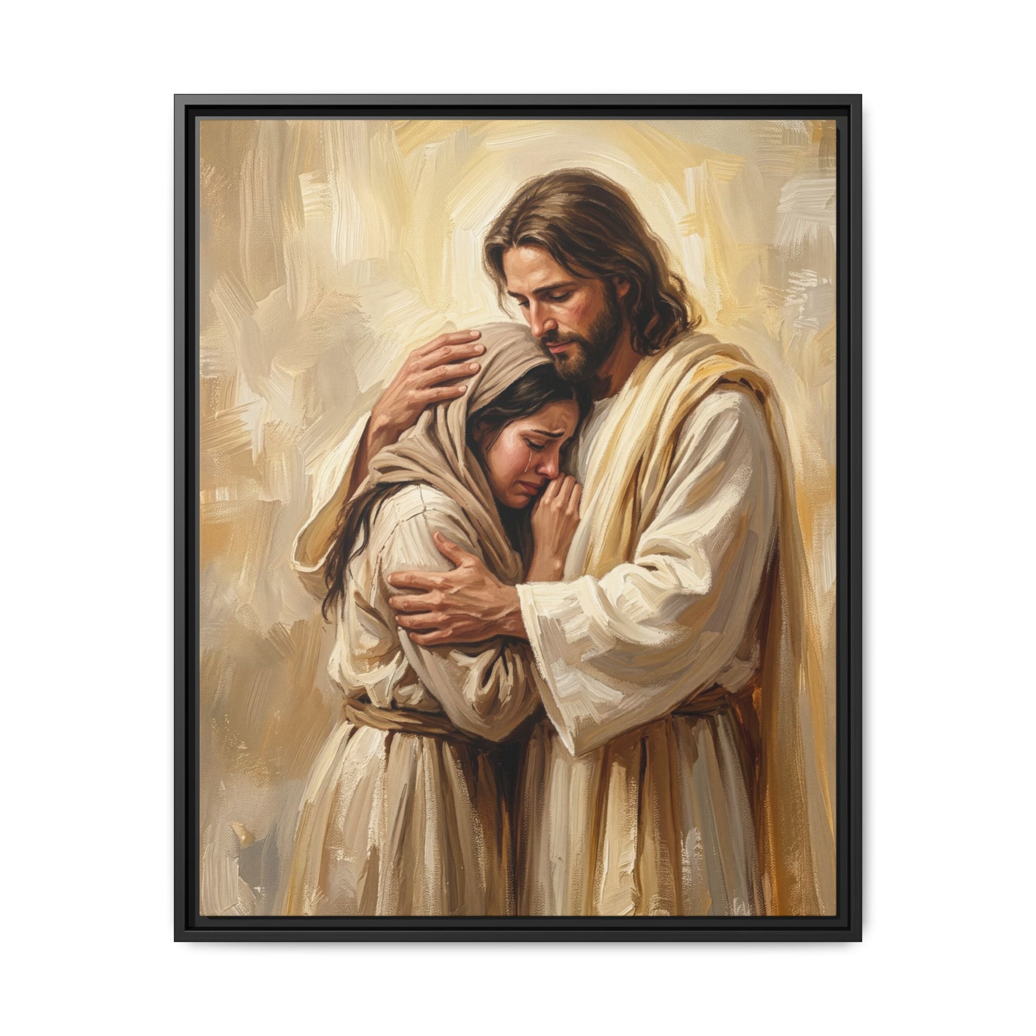 Shelter in His Love Matte Framed Canvas