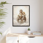 Madonna of Divine Light Matte Framed Canvas