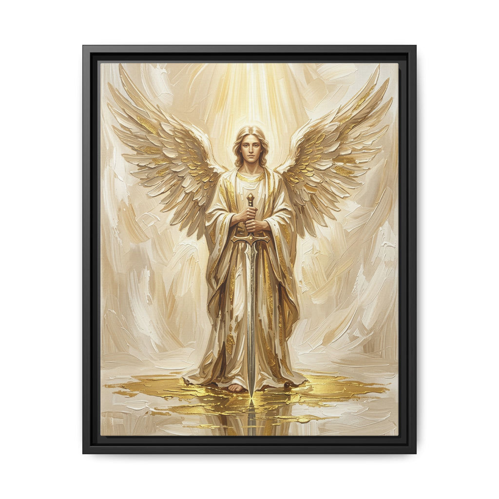 Celestial Warrior Matte Framed Canvas