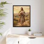 Shepherd of Peace Matte Framed Canvas