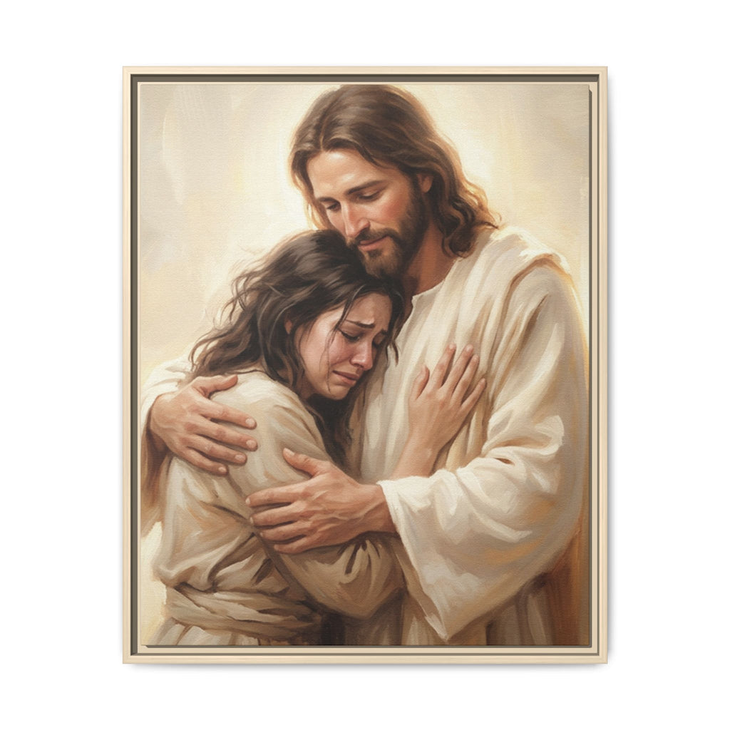 Held by Grace Matte Framed Canvas