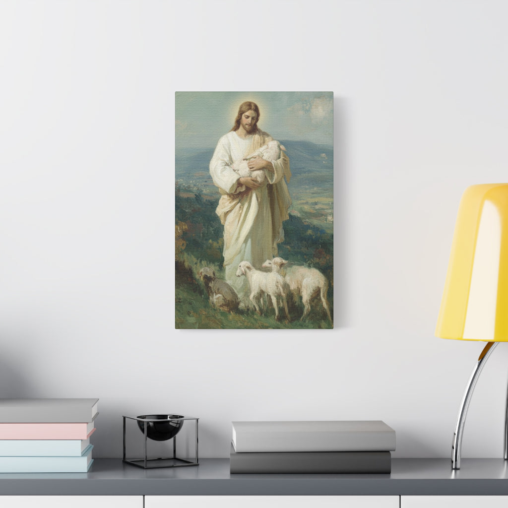 The Good Shepherd Matte Canvas, Stretched