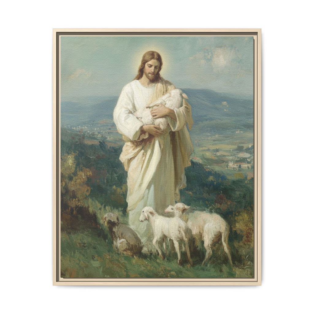 The Good Shepherd Matte Framed Canvas