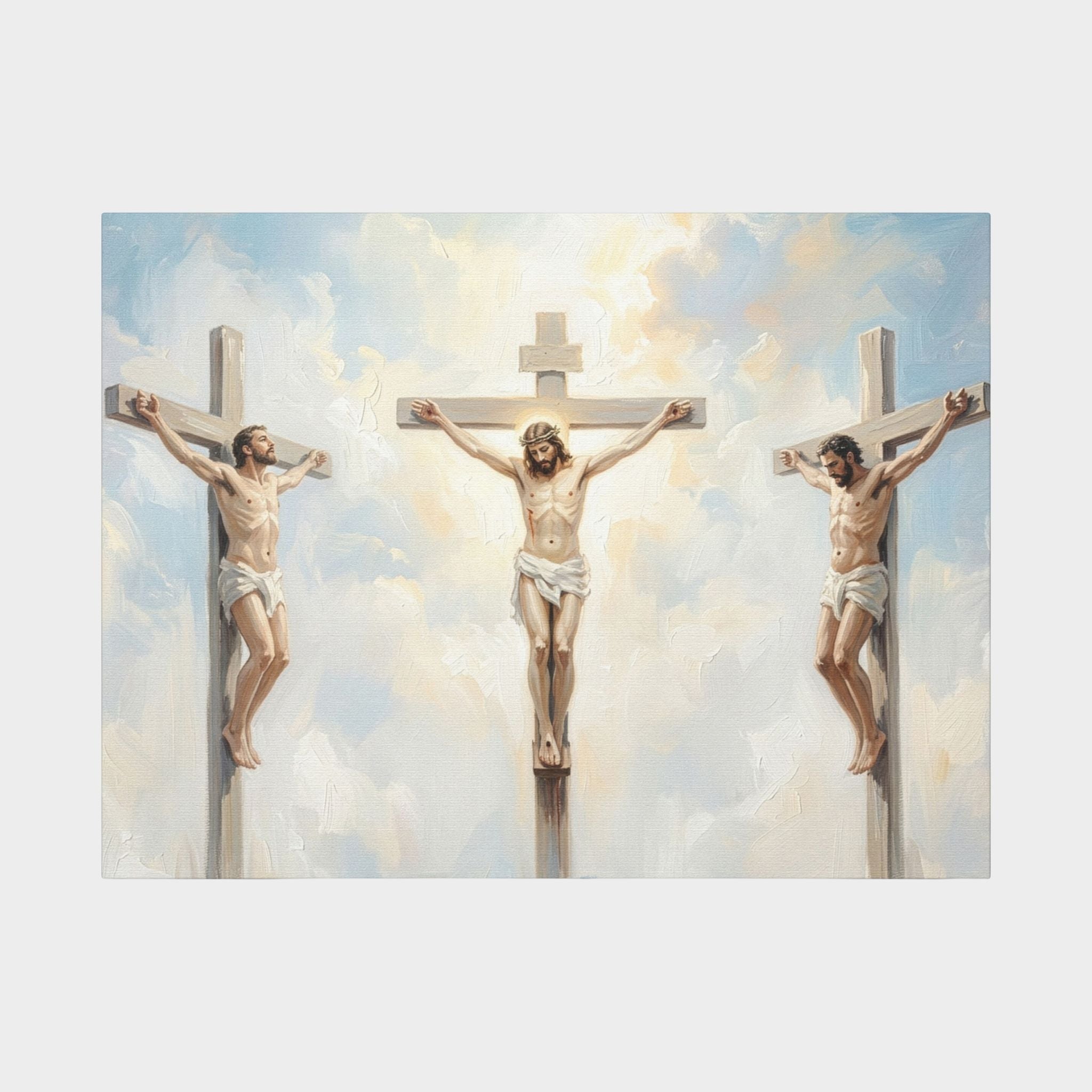 "The Crucifixion - Three Crosses at Golgotha" | Matthew 27:32-56 Digital Print Main image