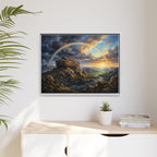 "Noah's Ark - The Covenant Fulfilled" | Genesis 9:12-16 Matte Framed Canvas
