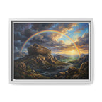 "Noah's Ark - The Covenant Fulfilled" | Genesis 9:12-16 Matte Framed Canvas